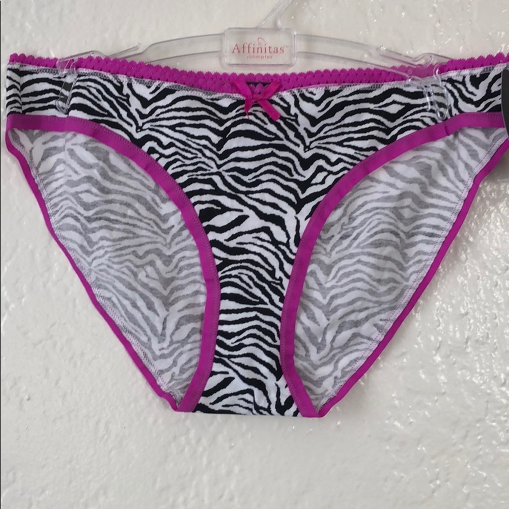 NWT Pink Animal Print Cotton Panty.